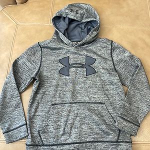 Youth Boy Under Armour Pullover Sweatshirt Hoodie Medium 10/12 EUC